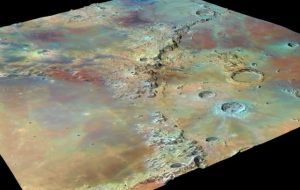 3D Surface moon 2 Moon soil color 3D surface map created with Surfer's 3D modeling features