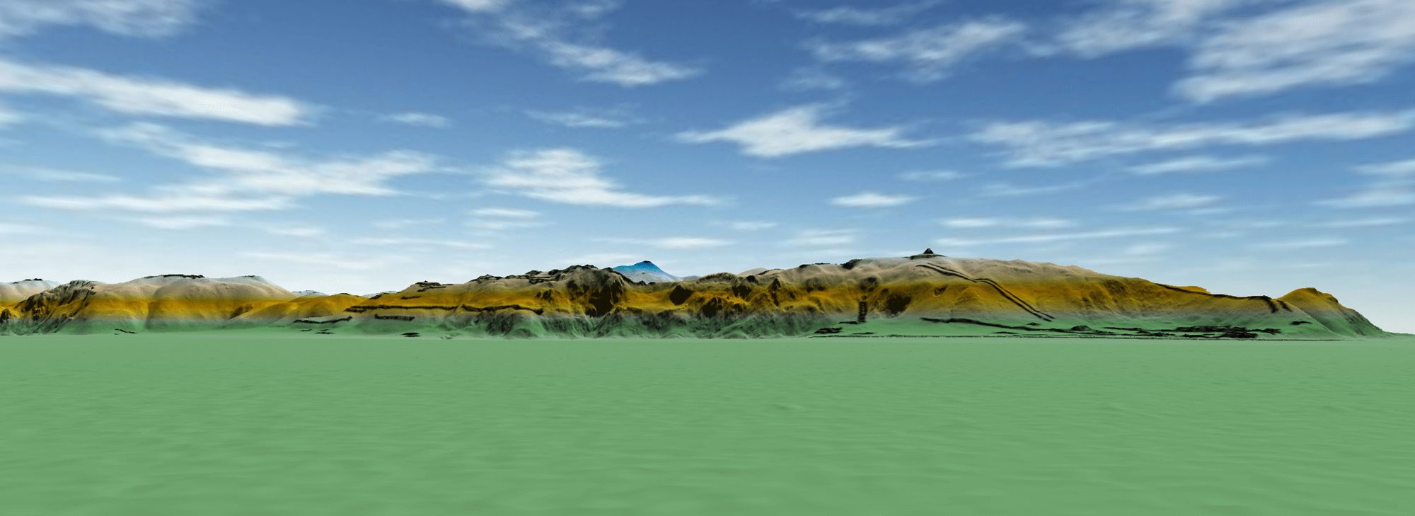 3D LiDAR model of the southern approach to the La Cuernavilla fortress