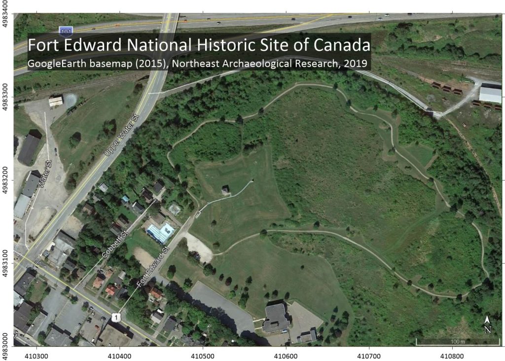 Google Earth aerial image of Fort Edwards