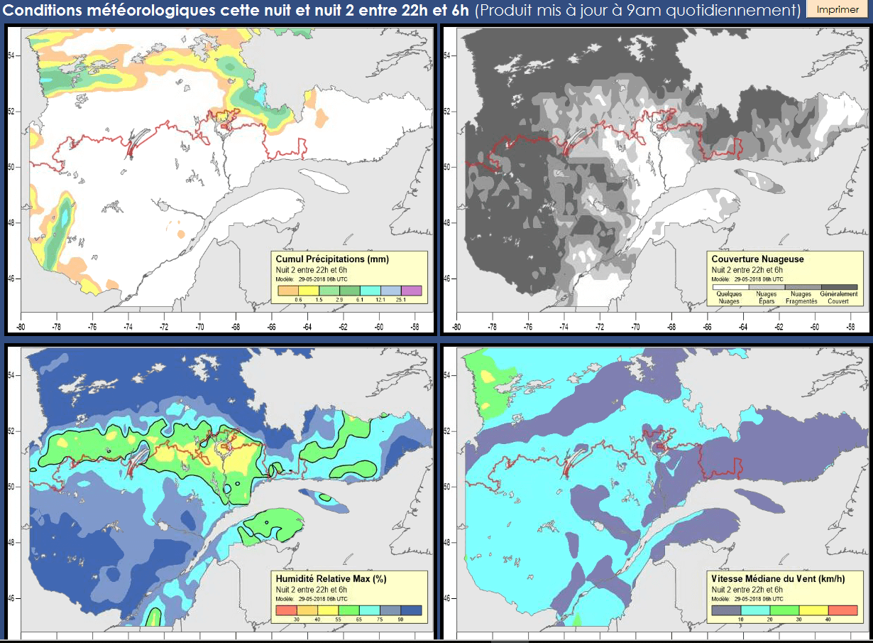 Map of potential fire starts created in Surfer