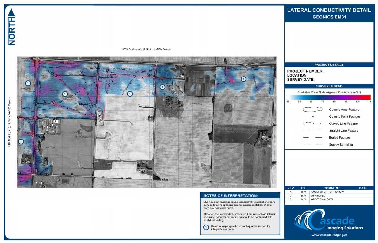 Subsurface contamination along a highway easement