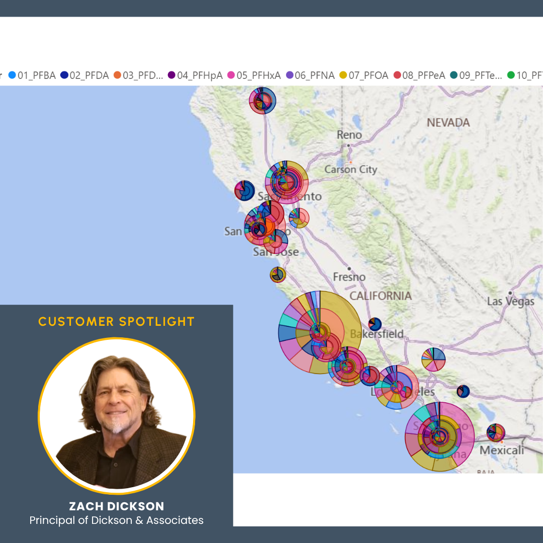 Zach Dickson created interactive models highlighting PFAS in various U.S. states.