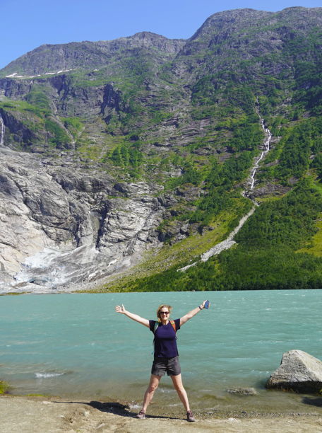This is an image of the Boyabreen Glaciers in Norway.