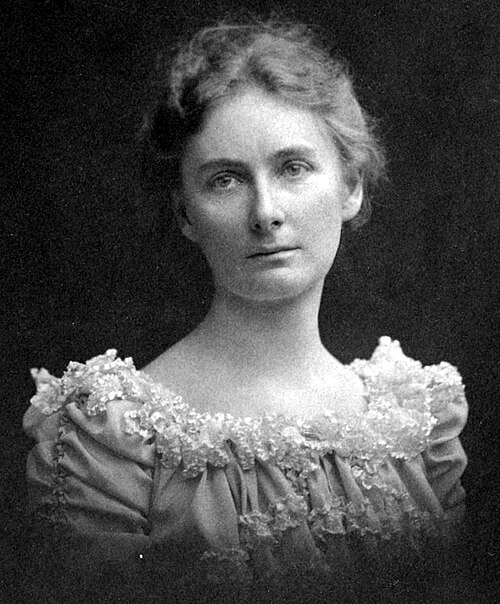 This image shows Florence Bascom, the first woman hired at the United States Geological Survey (USGS) in 1896.