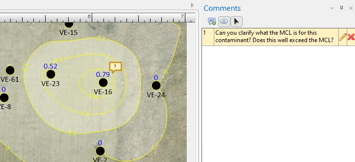 This image shows the in-product comments feature that's available in Surfer to enhance team collaboration.