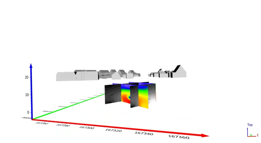This 3D model has image slices and contour slices.